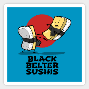 Cute Funny Original Kawaii Japanese Sushi Karate Fighting Cartoon Gift For Sushi Lovers Magnet